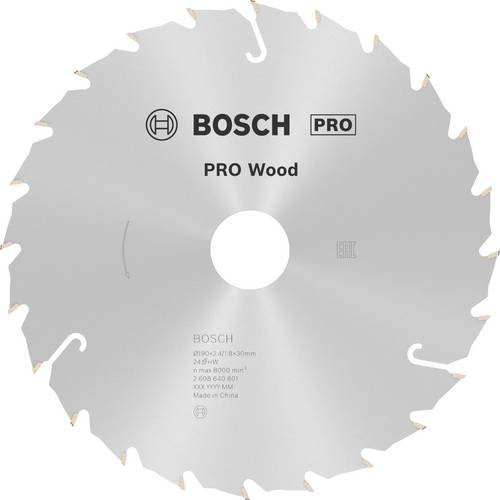 Bosch Kreissägeblatt Speedline Wood Hartmetall mit 24 Zähnen, Durchmesser: 190 mm, Bohrung: 30 mm, Breite: 2,4 mm - Bild 1