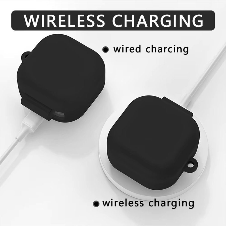Weiche Schutzhülle für Samsung Galaxy Buds 4 Pro in Schwarz inklusive Reinigungsstift und Tragehaken von DO AS YOU WISH - Bild 5