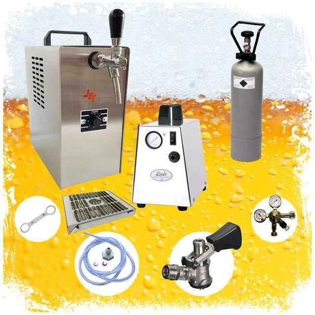 Bierkühler JET 30 Koffer Direktkühler mit Keyfût-Kopf, 30 l/h, Silber - Bild 1