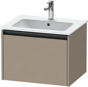 Duravit Waschtischunterschrank Ketho.2 in Beige Leinen mit 1 Auszug wandhängend B: 61 cm, T: 48 cm, H: 44 cm - Bild 1