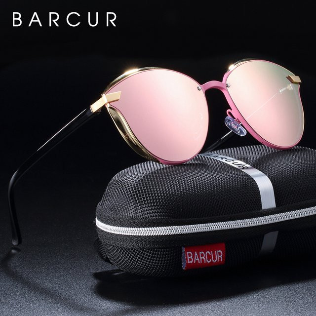 BARCUR Sonnenbrille, rund, Vollrand, Damen, polarisiert - Bild 1
