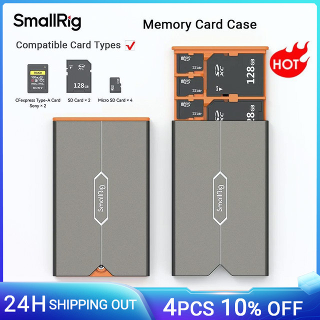Smallrig Speicherkaart-Case für Sony CFexpress Typ A, SD und Micro SD Karten in Schwarz - Bild 1