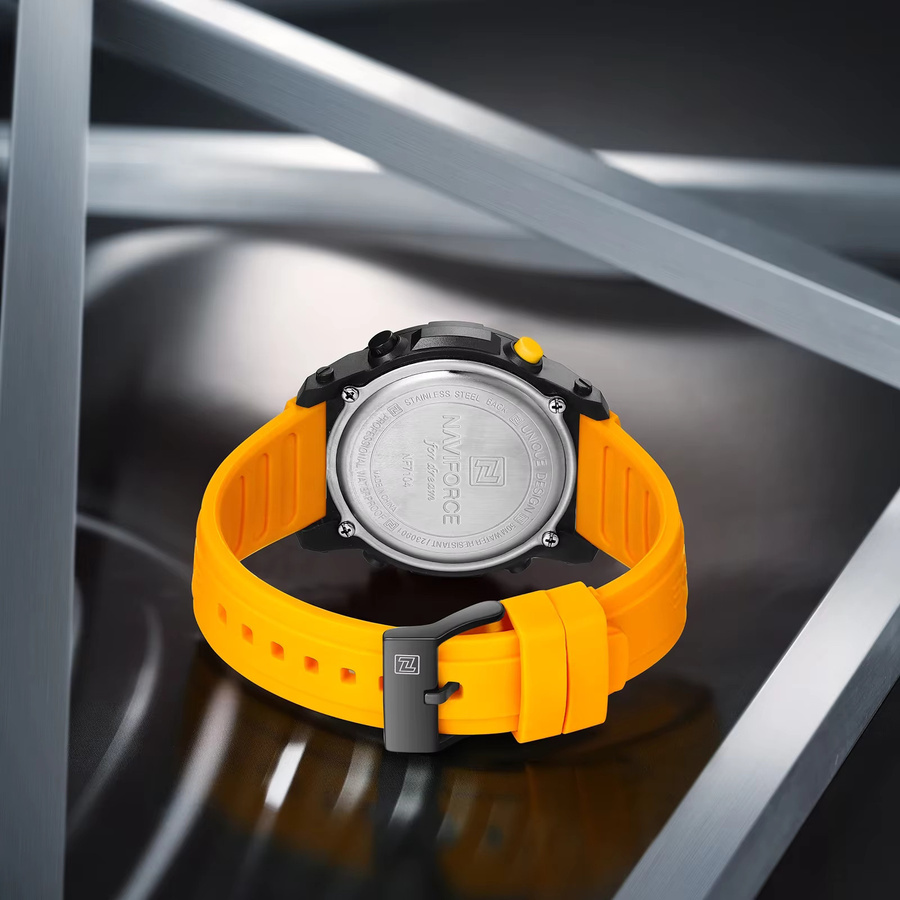 NAVIFORCE Digitaluhr, Silikon, Schwarz, Herren - Bild 4