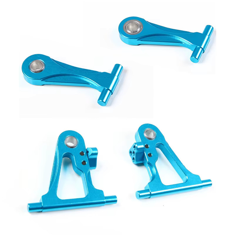 Tamiya TT-02 Suspension Arm Set, Aluminium, Blau, Zubehör - Bild 1