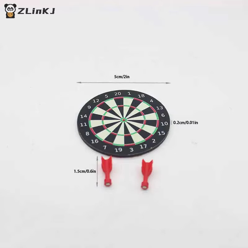 MYPANDA Miniatur-Puppenhaus Dartboard, Dartspiel-Set, 1-teiliges Set - Bild 6