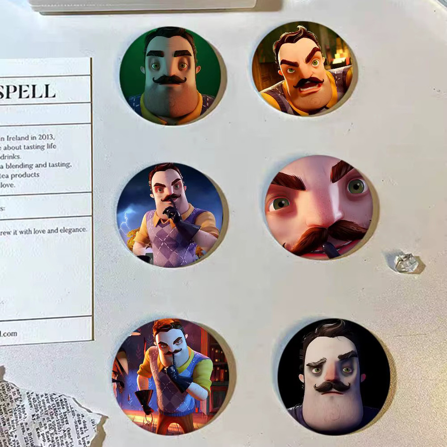 Emaille-Pin Hello N-Neighbor, Abzeichen, Brosche - Bild 3