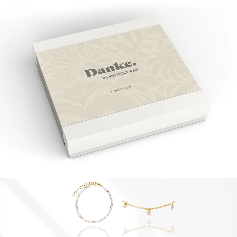 Heideman Geschenkbox Danke, Gold, Damen - Bild 1