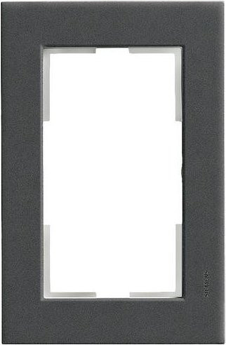 Siemens Schalterprogramm Delta Carbon 2fach Rahmen in Schwarz - Bild 1