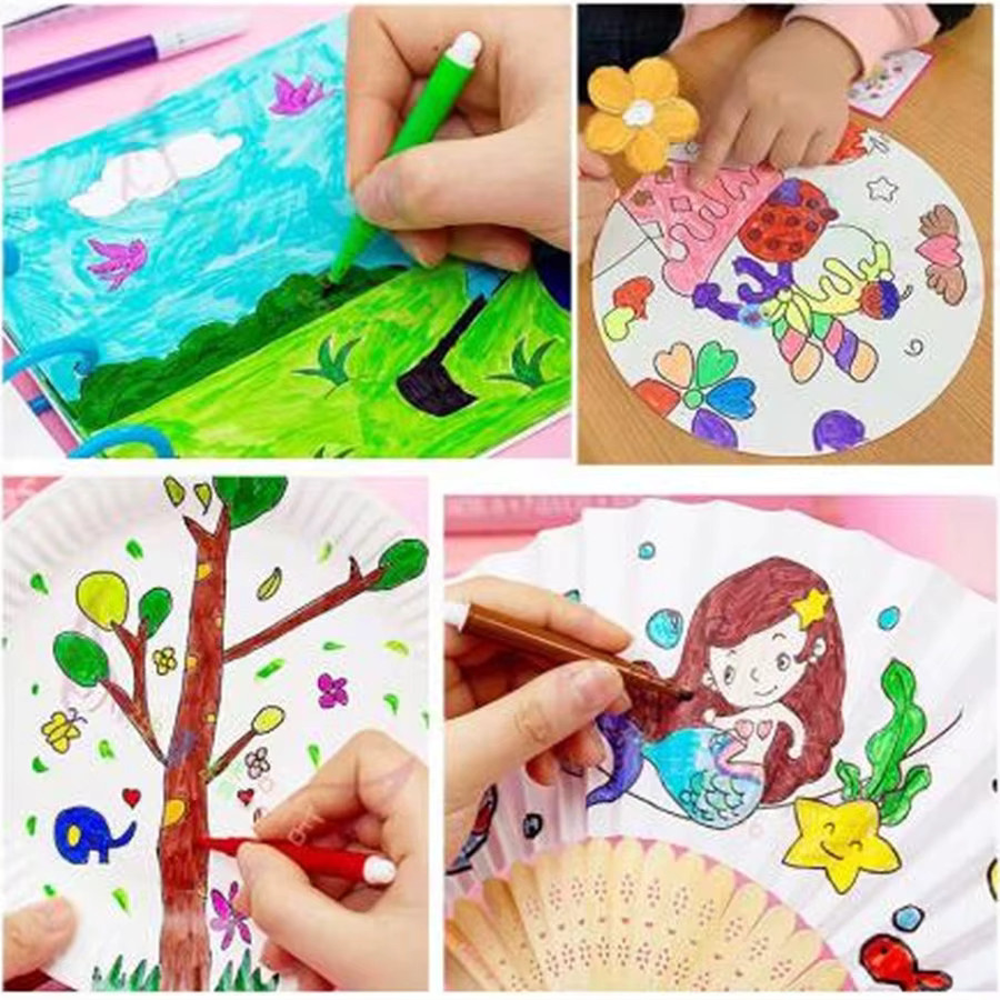 6-farbiger Mini-Aquarellstift Set für Graffiti und Malerei, Höhe: 9,5 cm, Multicolor - Bild 2