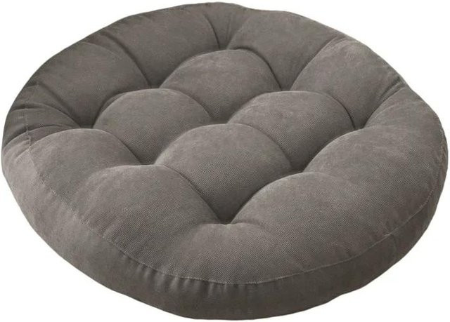 Getuftetes rundes Bodenkissen aus Polyester für Yoga und Meditation, Durchmesser: 55 cm - Bild 1