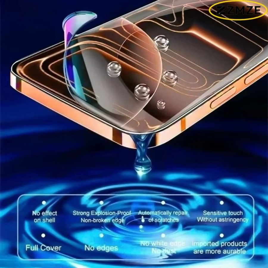 SnakeGlass Hydrogel Displayschutzfolie für iPhone 11 bis iPhone 17 Pro Max, transparente Schutzfolie mit glatter Textur und HD-Qualität - Bild 4