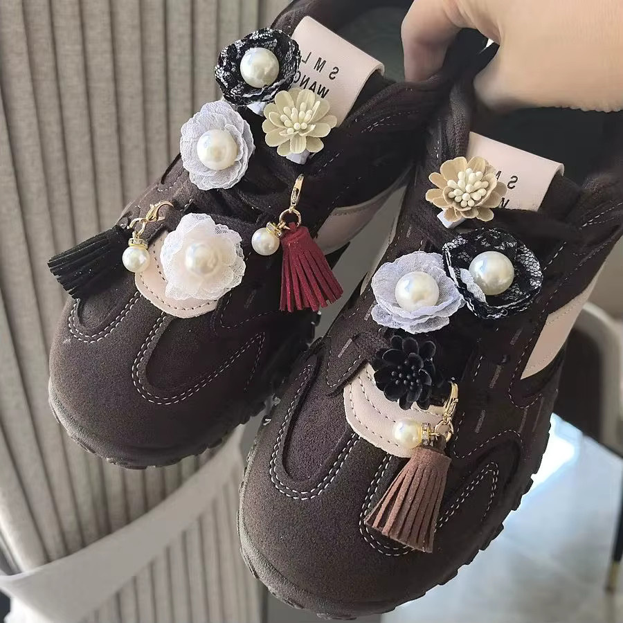 SMATLELF Perlenquaste Schnürsenkel Charms, Gänseblümchen, Schuhe Dekorationen - Bild 2