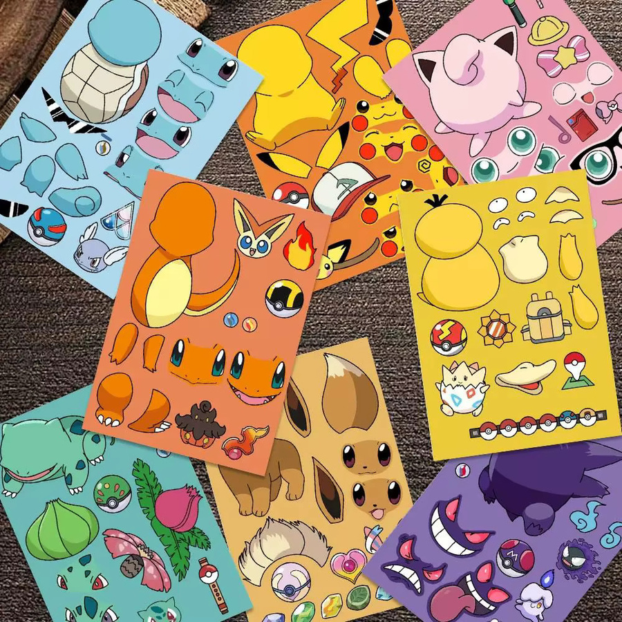 zhuangchen Pokémon Pikachu und Gengar Puzzle-Aufkleber, bunt - Bild 2