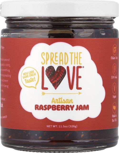 Spread The Love Himbeermarmelade handgemacht 326 g - Bild 1