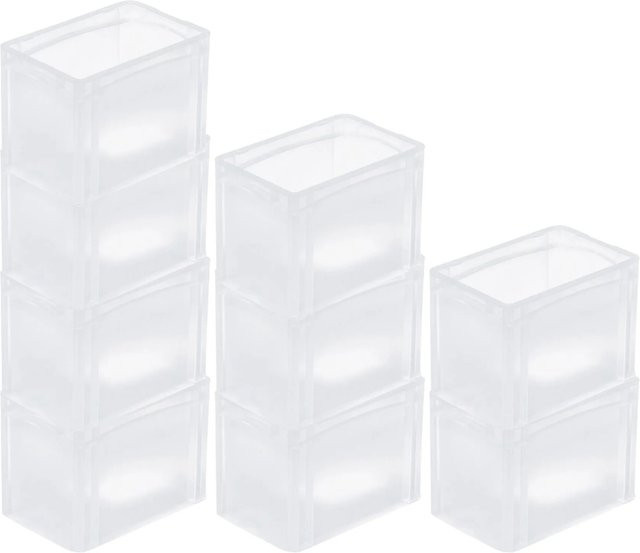 PROREGAL SparSet 10 x Transparente Eurobehälter BasicLine mit geschlossenem Griff, H x B x T: 22 x 20 x 30 cm, 9,4 Liter - Bild 1