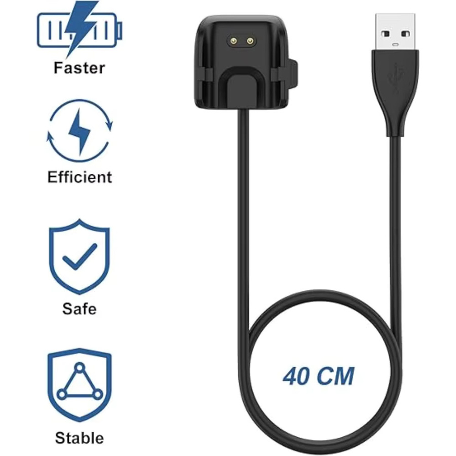 Samsung Galaxy Fit 2 SM-R220 USB Smartwatch Ladegerät Ladekabel in Schwarz - Bild 2