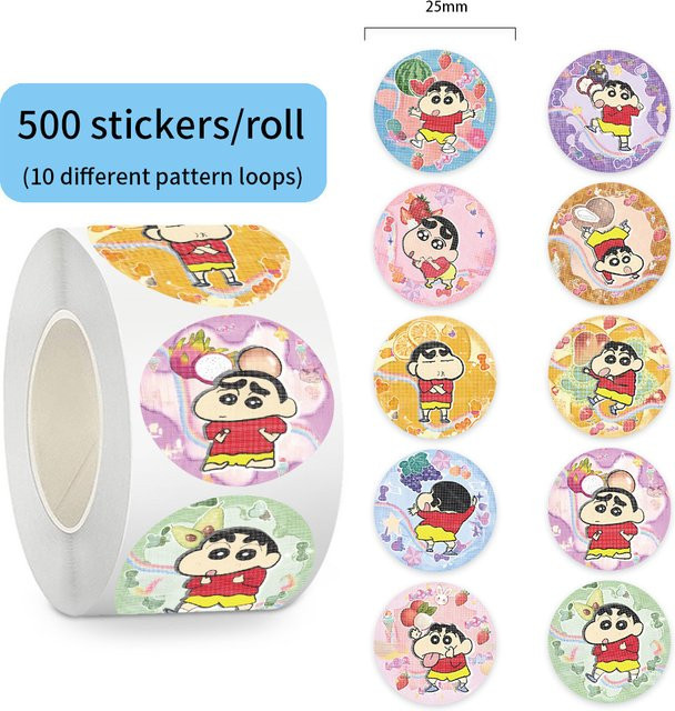 Keeppley Crayon Shin-chan Cartoon Graffiti Aufkleber, 500 Stück - Bild 1