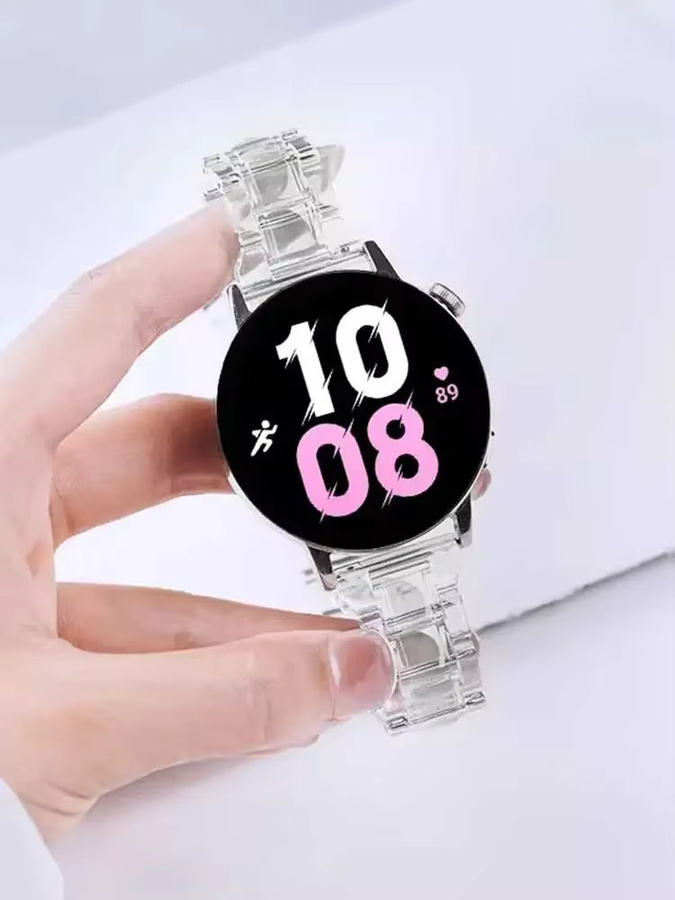 NEY Uhrenarmband Acryl, transparent, Samsung Galaxy Watch, Huawei GT - Bild 1