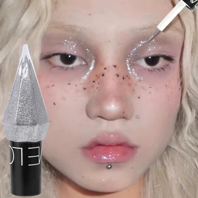 SAKSRAAR Eyeliner Lidschatten, Silber Roségold, Glänzend, Unisex - Bild 3