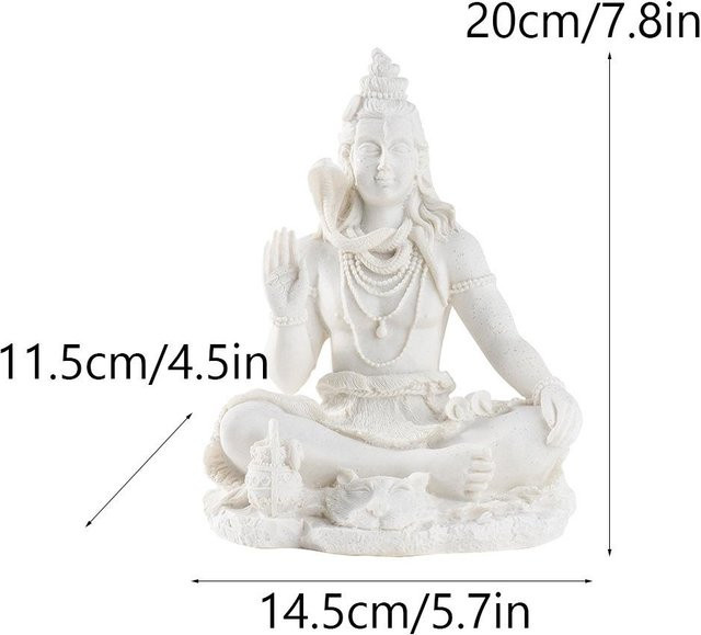 Yiran Furniture Buddha Statue aus Harz für dein Zuhause als südostasiatisches Deko-Ornament für den Desktop oder die Veranda - Bild 1