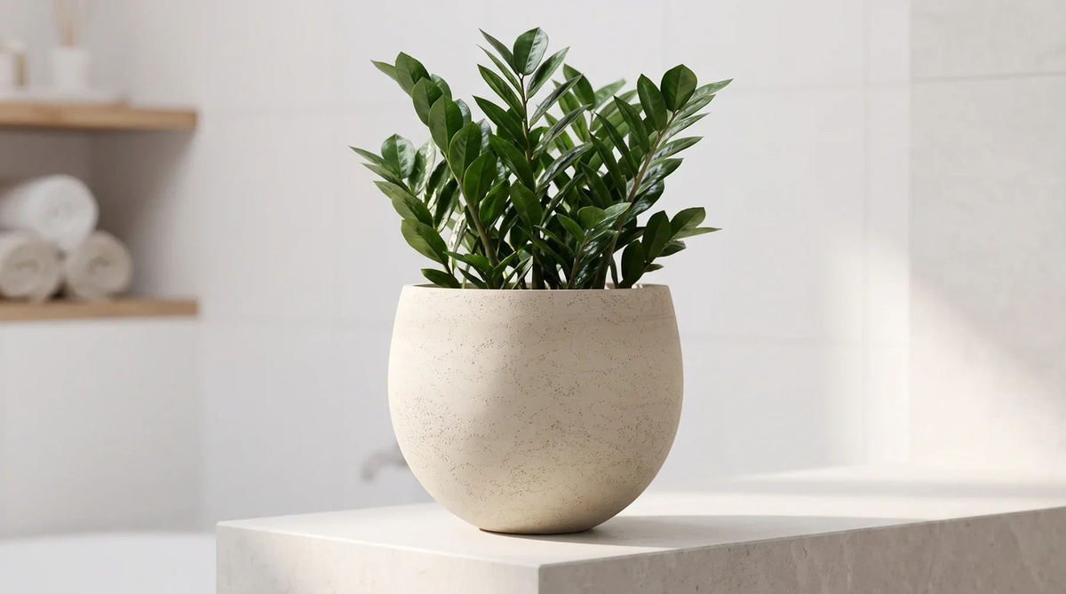 Pflanztopf Sandro von Aplanta, Keramik, beige, rund, Durchmesser: 28 cm, Höhe: 23 cm - Bild 4