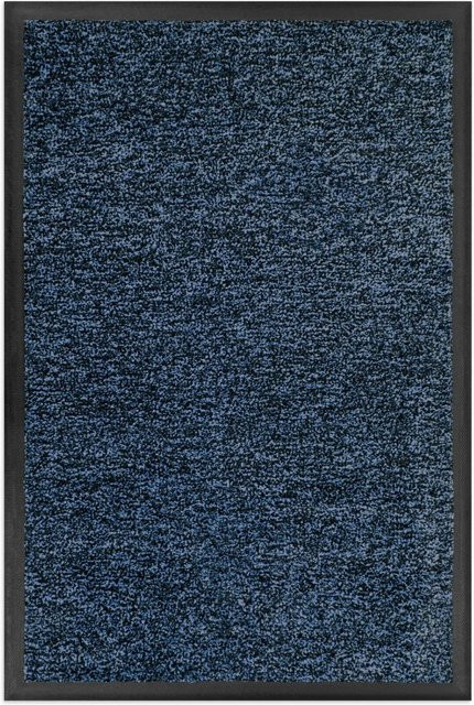 Floordirekt Schmutzfangmatte Space 205 Blau, B/B: 60 x 90 cm, rutschfest mit TPE-Rücken - Bild 1