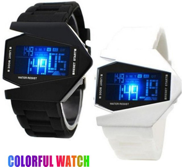 luxfacigoo Digitaluhr, Quarz, Messing, Bunt, Herren - Bild 1