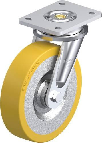 Blickle 45419 LO-SETH 200K Lenkrolle mit 200 mm Rad-Durchmesser und 1000 kg Tragfähigkeit in Silber - Bild 1