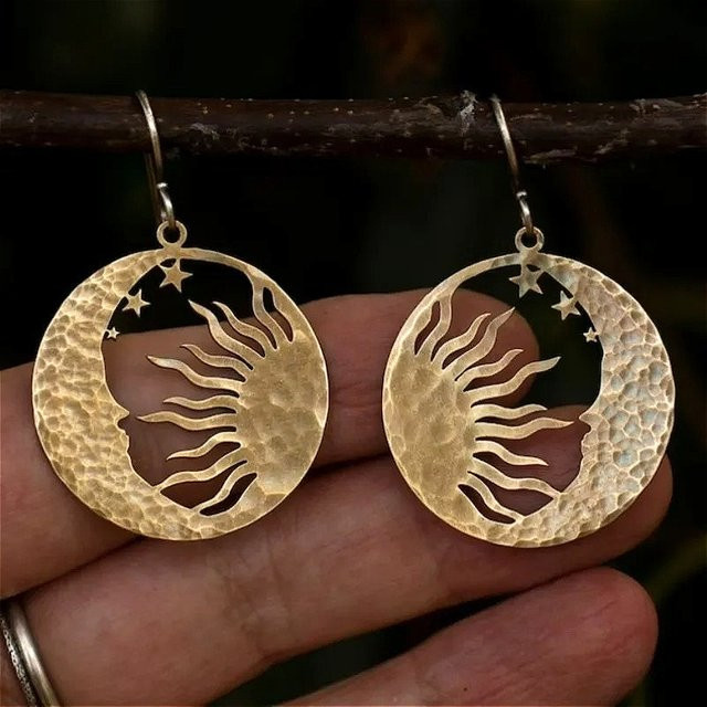 YoYo Ohrringe, Gold, Vintage, Damen - Bild 1