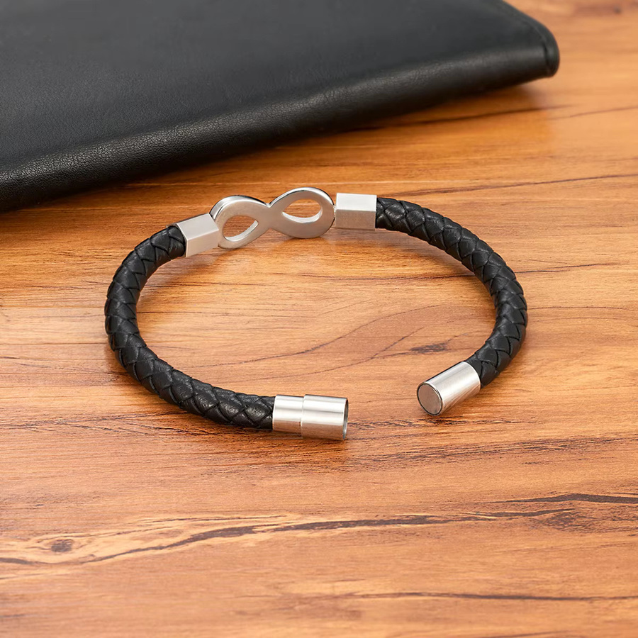 XQNI Armband, Leder, Edelstahl, Herren - Bild 3