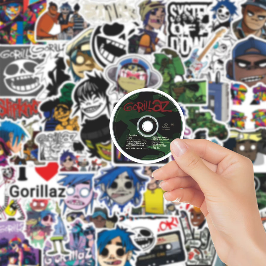 GOGOTU Gorillaz Band Aufkleber, 50-teiliges Set, multicolour - Bild 1