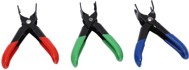 3-teiliges Igeteck Kraftstoffleitungs-Trennzangen-Set aus Chrom-Molybdän-Stahl mit ergonomischen gummierte Griffen in Multicolor für Benzin - Bild 1