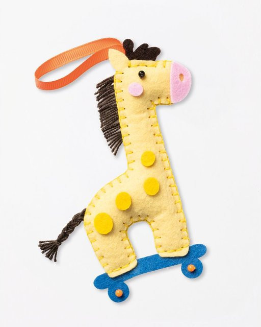 Folia Mini Filzinies Nähset Giraffe Filz Gelb - Bild 1