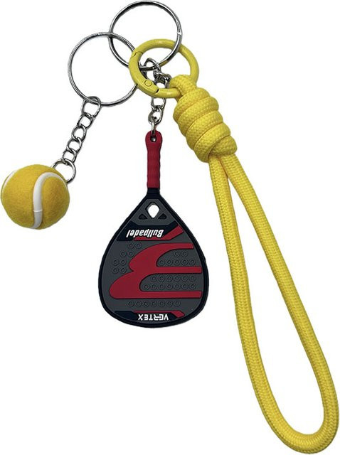 Vertex Schlüsselanhänger, Mini-Tennisschlägerform, Unisex - Bild 1