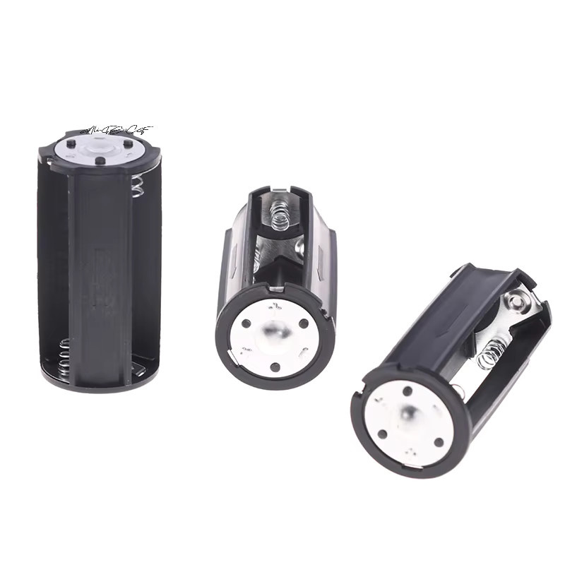 Batterie-Adapter Konverter von KOQZM für 3x AA auf D Größe, Schwarz - Bild 2
