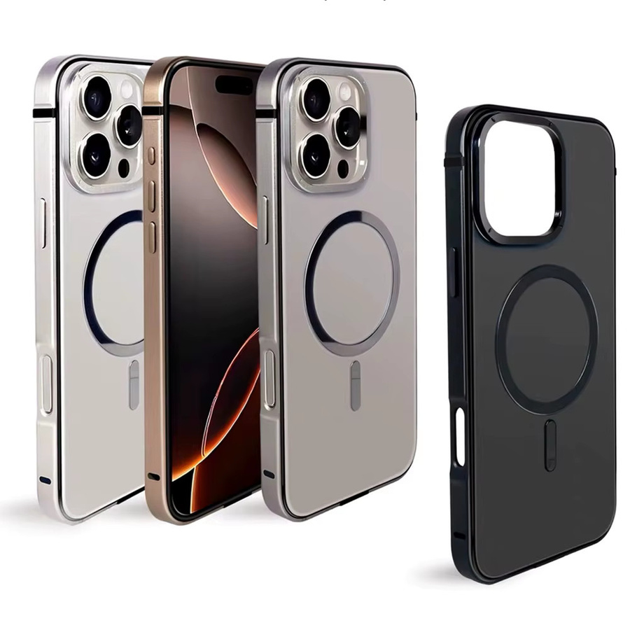 Apple Magnetische Ladehülle aus Titan für iPhone 16 Pro Max, iPhone 17 Pro Max und iPhone 15 Pro Max in Desert Titanium - Bild 2