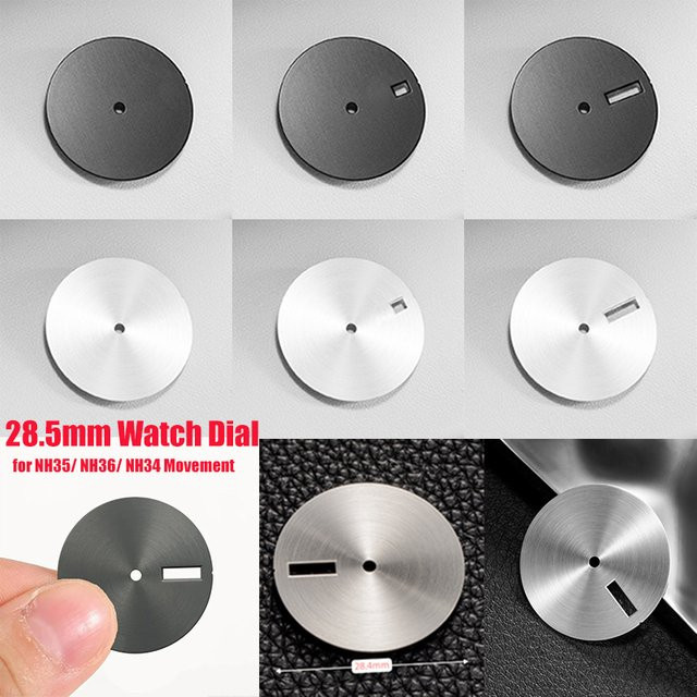 CHIICSMART Uhrenzifferblatt, Silber, 28,5 mm, Unisex - Bild 1