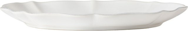 Costa Nova Ovale Servierplatte Pacifica aus Keramik, Weiß, 3er Pack, Länge: 40 cm, Breite: 28,8 cm, Höhe: 4,2 cm - Bild 1