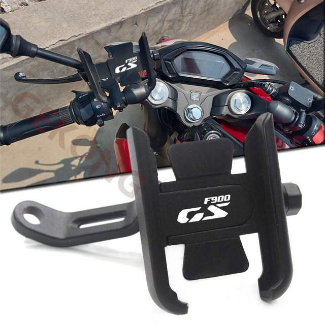 CNC Lenker Handy Halter und GPS Ständer für BMW F900GS (2024) in Schwarz oder Silber - Bild 1