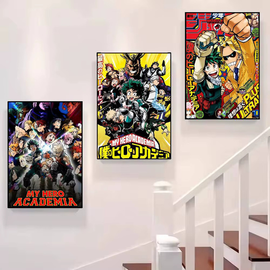 Kayou My Hero Academia Anime Poster, dekorative Illustration in Mehrfarbig, modernes Wandgemälde aus Papier - Bild 2