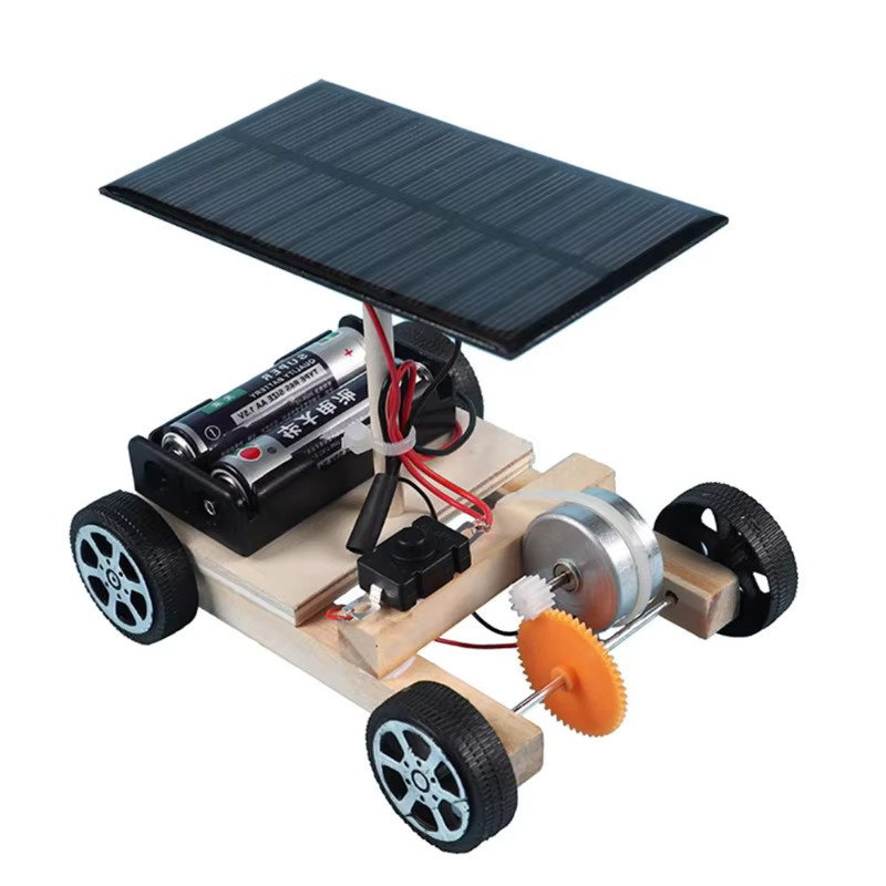 GUEN DIY Solar-Auto-Bausatz, Fahrzeuge, Holz, Bunt / Mehrfarbig - Bild 3
