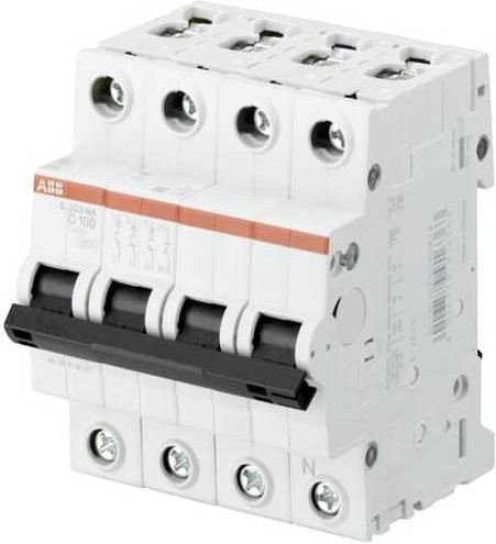 ABB S203-B80NA Leitungsschutzschalter 4polig 80A - Bild 1