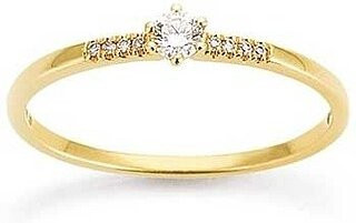 Palido Ring 585 Gold, Diamant, Brillant, Zirkonia, Unisex - Bild 1