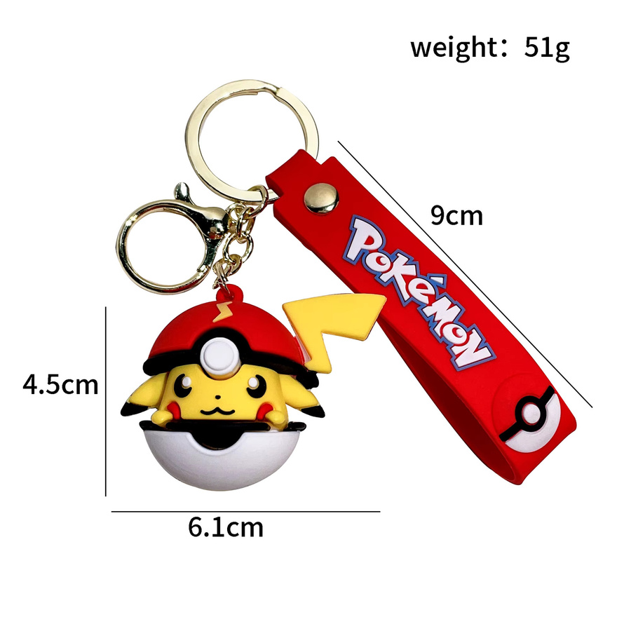 Potdemiel Pikachu Poké Ball Schlüsselanhänger, Unisex - Bild 2