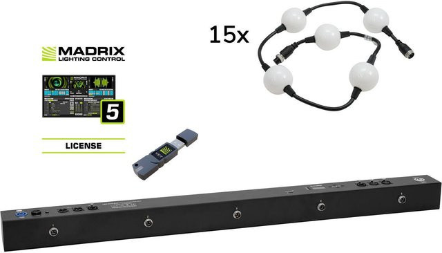 EUROLITE Set Pixel Ball 360° MK2 LED-Effekt mit Madrix Start in Weiß und Schwarz - Bild 1