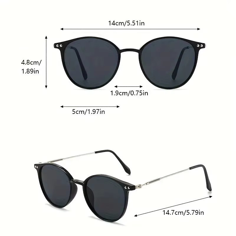 DIXSG Sonnenbrille Cat Eye, Vollrand, Unisex, schwarz - Bild 4