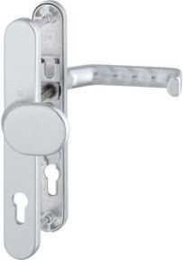 HOPPE PT-Wechselgarnitur Liverpool E92 in Silber, oval mit Profilzylinder und VK8, Aluminium - Bild 1