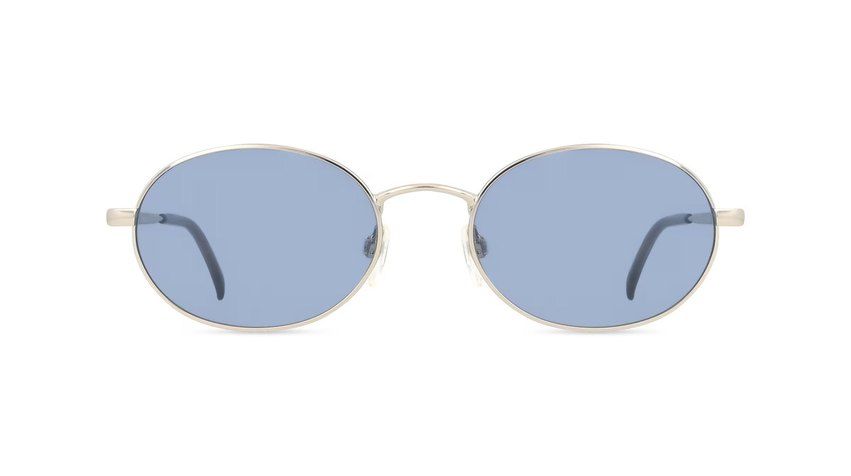 Fielmann MC 649 SUN CL BLAKE Sonnenbrille, Vollrand, Oval, Edelstahl, Unisex, silber, blue - Bild 1