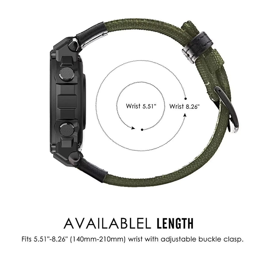 OAKCHARM Uhrenarmband Nylon, Amazfit T-Rex 3, Unisex, grün - Bild 5