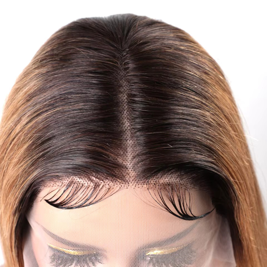 Lekker Perücke, blonde Bob-Frisur, 100 % Echthaar, Damen - Bild 3